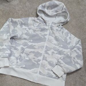 Fleo Full Zip Gray Camo Hoodie
